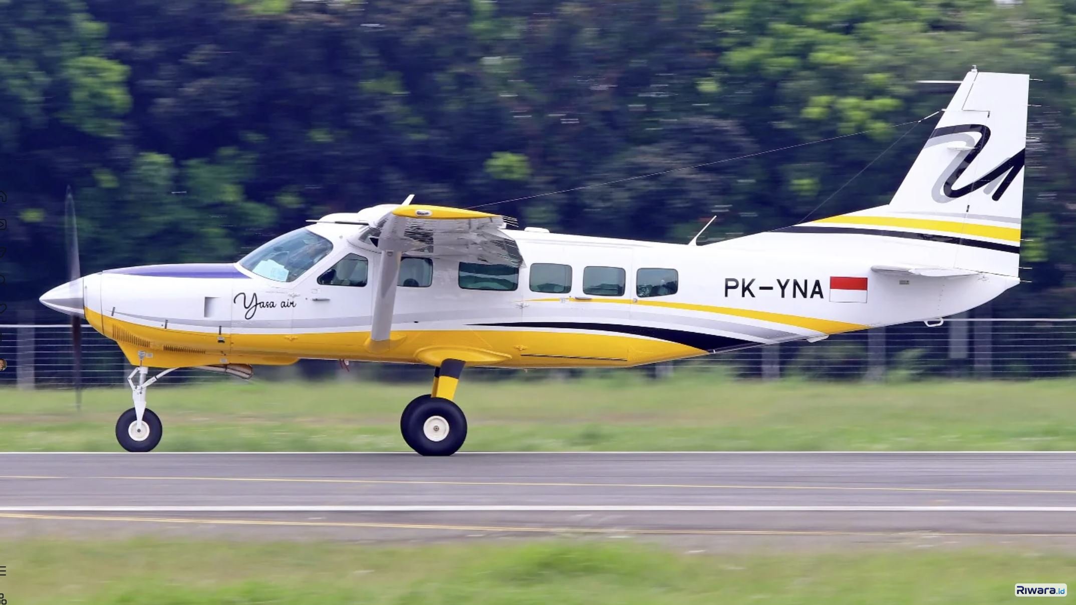 Pesawat Cessna C208 Caravan yang digunakan untuk Operasi Modifikasi Cuaca di wilayah Surakarta